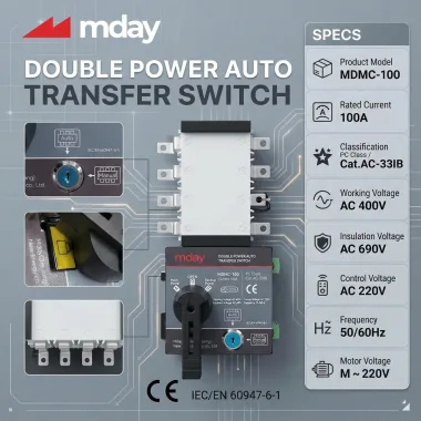 ATS CHUYỂN MẠCH 100A - 4P - HÃNG MDAY
