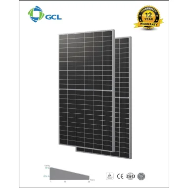 GCL - Tấm pin năng lượng mặt trời GCL 590Wp 2 Mặt Kính Công Nghệ mới N-Type. Chính hãng mới 100%