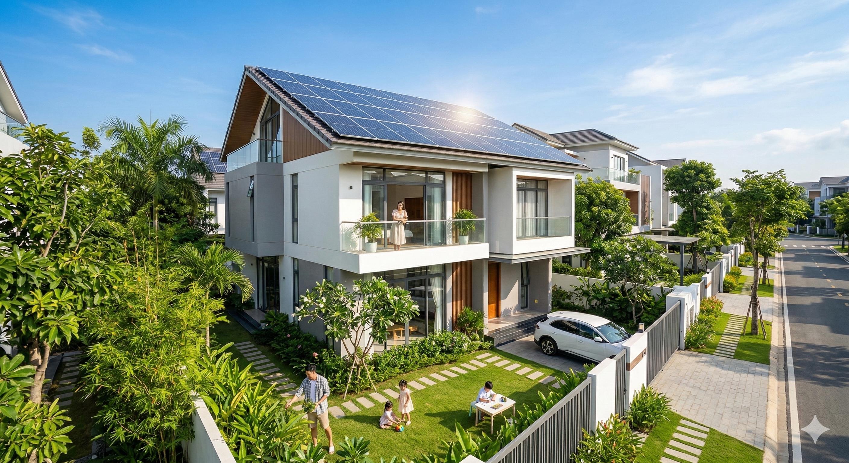NHÀ GẦN NHƯ KHÔNG DÙNG ĐIỆN BAN NGÀY: ĐẦU TƯ ĐIỆN MẶT TRỜI KHÔNG PIN LƯU TRỮ CÒN ĐÁNG KHÔNG?