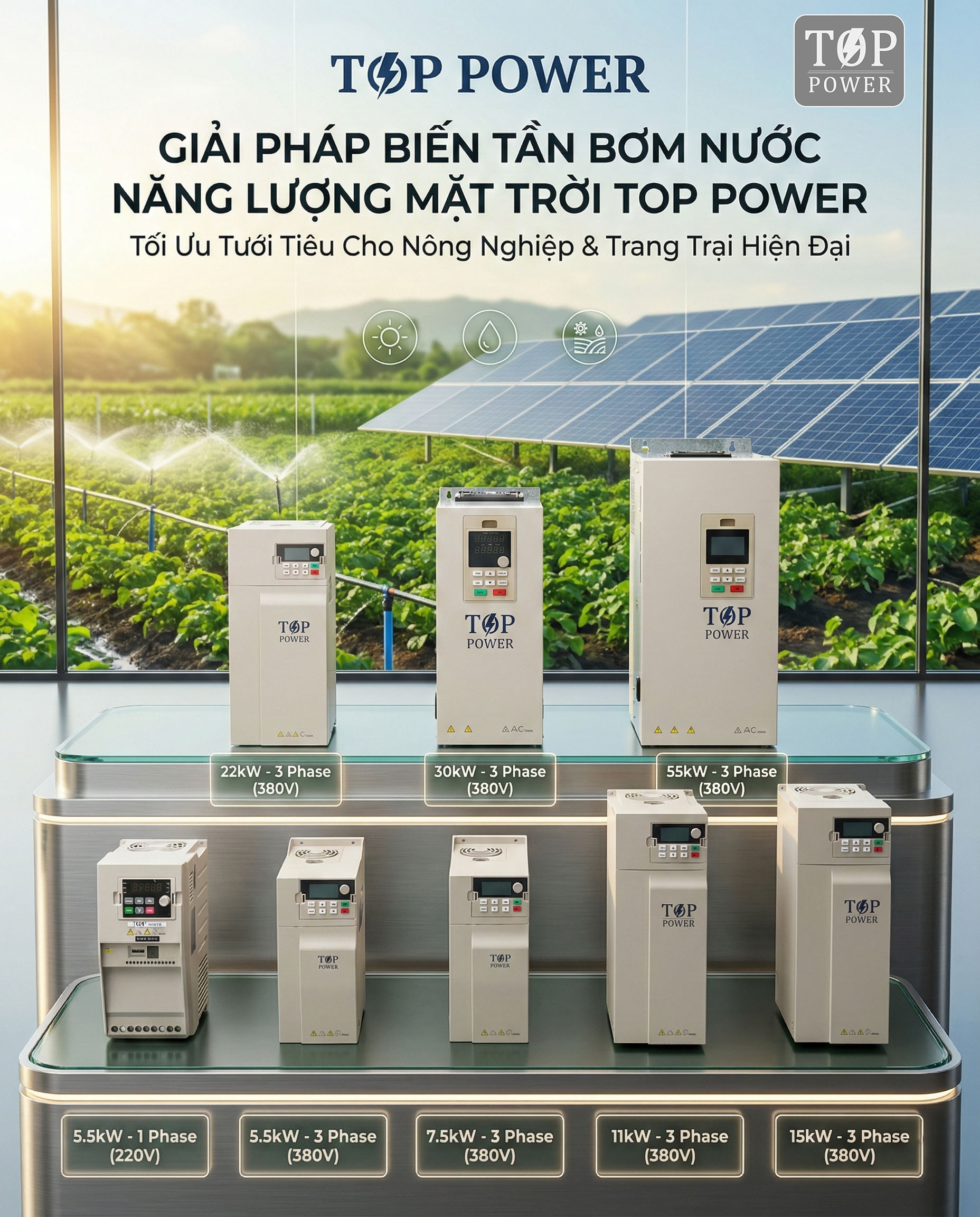 Biến Tần Bơm Nước NLMT
