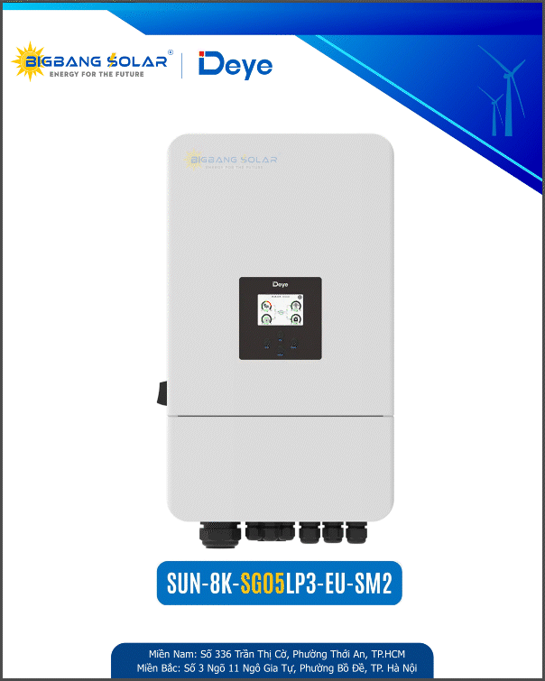 Deye 8Kw 3 Pha Inverter Hybrid 