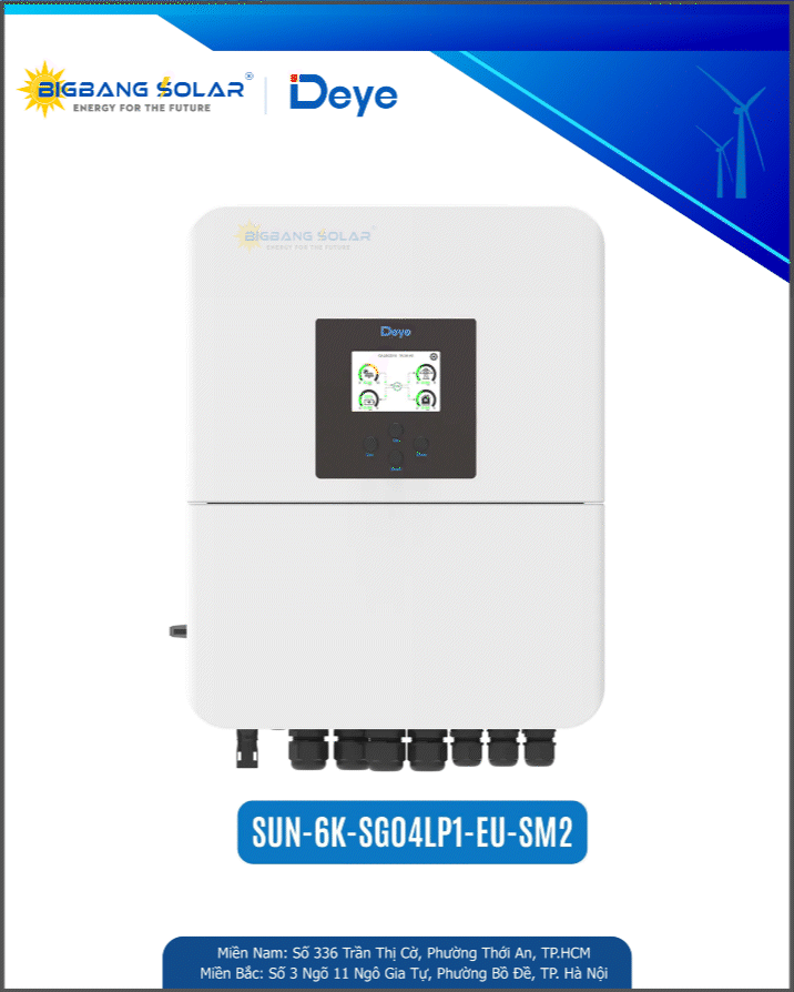 Deye 6Kw 1 Pha (SG04) Inverter Hybrid