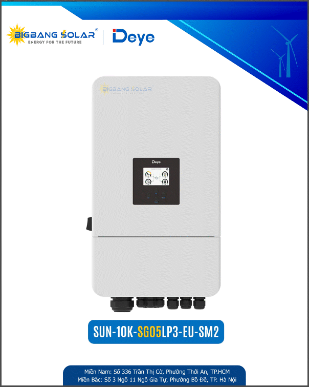 Deye 10Kw 3 Pha Inverter Hybrid 